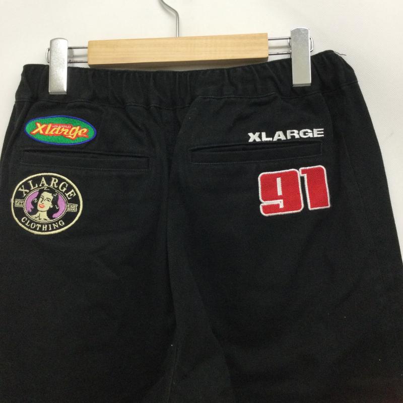 エクストララージ XLARGE パンツ チノパン エクストララージ RACING TEAM PANTS パンツ 101214031014 M 刺繍 黒 / ブラック / black メンズ USED 古着 中古 50166468
