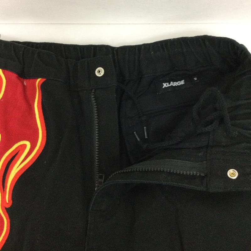 エクストララージ XLARGE パンツ チノパン エクストララージ RACING TEAM PANTS パンツ 101214031014 M 刺繍 黒 / ブラック / black メンズ USED 古着 中古 50166468