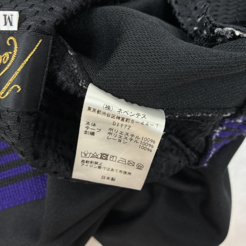 ニードルス Needles ボトムス ボトムス Narrow Track Pant Poly Smooth ナロー トラックパンツ パピヨン 刺繍 サイドライン DI172 M メンズ USED 古着 中古 50166470