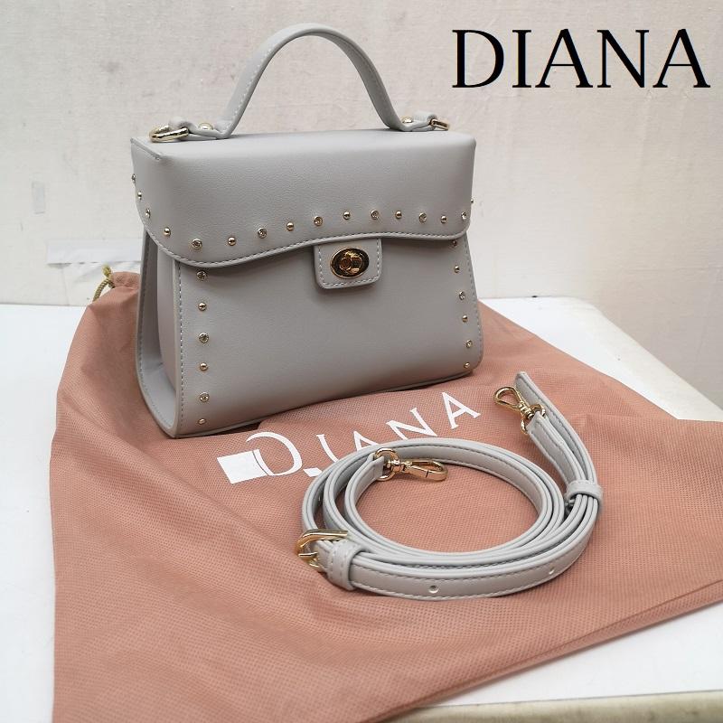 ダイアナ DIANA ショルダーバッグ ショルダーバッグ 2way スタッズ レザー ハンド ショルダー バッグ - 水色 / ライトブルー / レディース USED 古着 中古 50166472