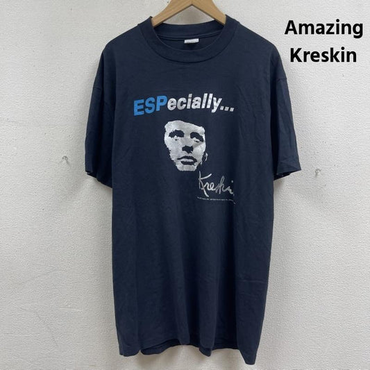 古着 USED Tシャツ 半袖 Amazing Kreskin USA製 ヴィンテージ プリント Tシャツ XL 紺 / ネイビー / navy メンズ USED 古着 中古 50166474