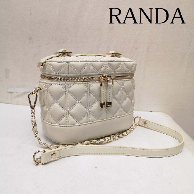 ランダ RANDA ショルダーバッグ ショルダーバッグ キルティング 2WAY バニティ ショルダー バッグ - 白 / ホワイト / white レディース USED 古着 中古 50166477