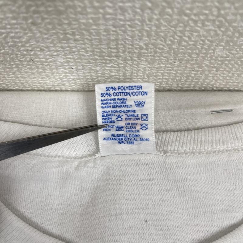 ラッセルアスレティック Russell Athletic Tシャツ 半袖 Regis Ramblers USA製 ヴィンテージ グラフィック プリント Tシャツ XL 白 / ホワイト / white メンズ USED 古着 中古 50166480
