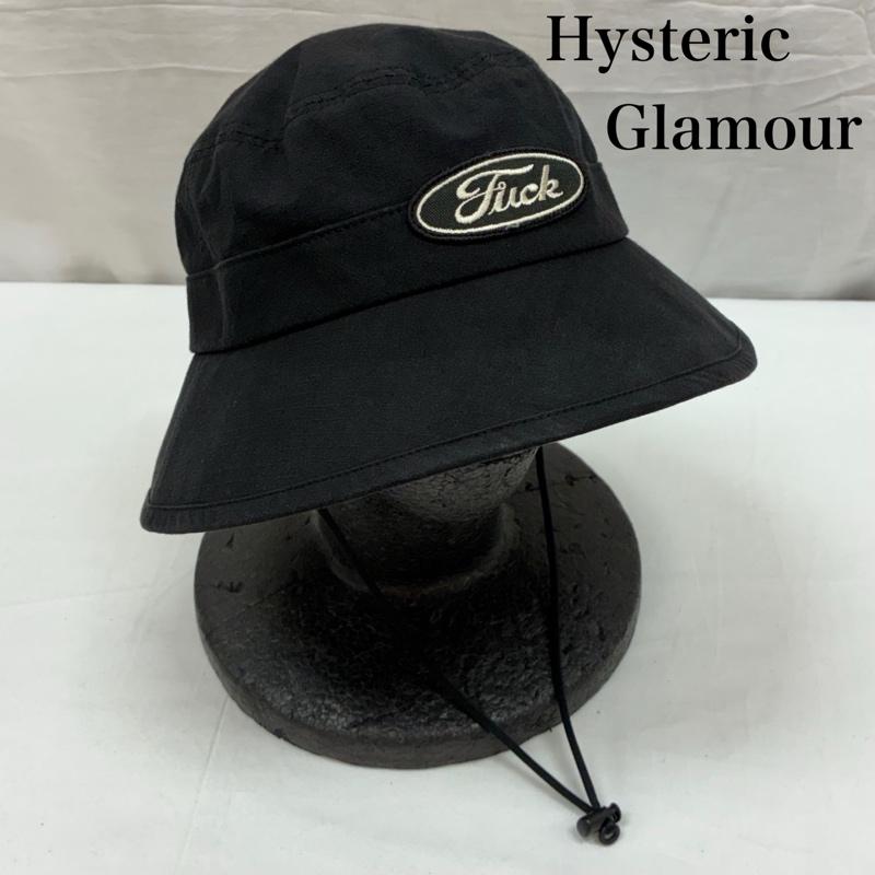 ヒステリックグラマー HYSTERIC GLAMOUR 帽子 ハット 25ss FKワッペン アドベンチャー ハット FUCK オーバル ロゴ バケットハット リップストップ 02251QH07 - メンズ USED 古着 中古 50166487