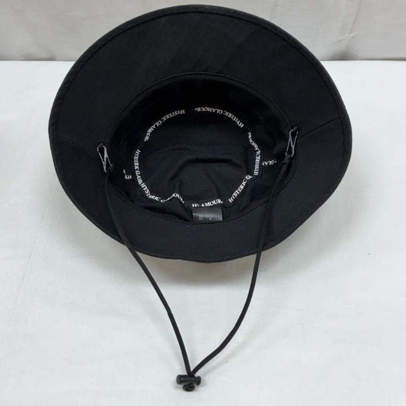 ヒステリックグラマー HYSTERIC GLAMOUR 帽子 ハット 25ss FKワッペン アドベンチャー ハット FUCK オーバル ロゴ バケットハット リップストップ 02251QH07 - メンズ USED 古着 中古 50166487