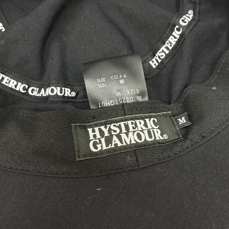 ヒステリックグラマー HYSTERIC GLAMOUR 帽子 ハット 25ss FKワッペン アドベンチャー ハット FUCK オーバル ロゴ バケットハット リップストップ 02251QH07 - メンズ USED 古着 中古 50166487