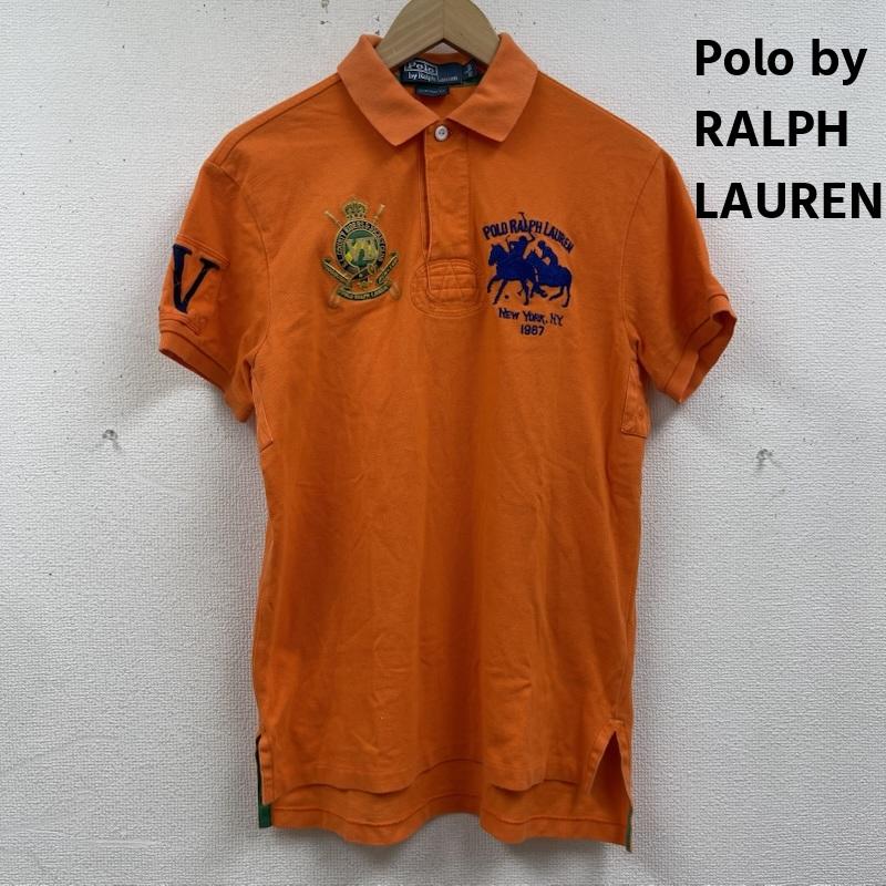 ポロバイラルフローレン Polo by RALPH LAUREN ポロシャツ 半袖 エンブレム トリプルポニー 刺繍 鹿の子 半袖 ポロシャツ S 橙 / オレンジ / orange メンズ USED 古着 中古 50166489