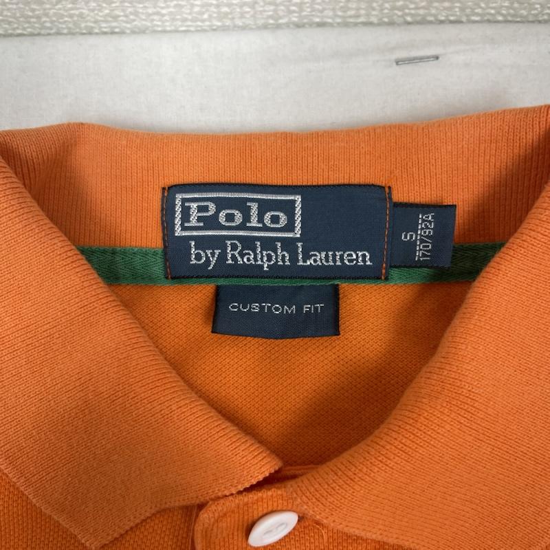 ポロバイラルフローレン Polo by RALPH LAUREN ポロシャツ 半袖 エンブレム トリプルポニー 刺繍 鹿の子 半袖 ポロシャツ S 橙 / オレンジ / orange メンズ USED 古着 中古 50166489