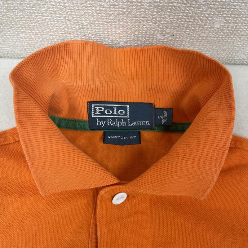 ポロバイラルフローレン Polo by RALPH LAUREN ポロシャツ 半袖 エンブレム トリプルポニー 刺繍 鹿の子 半袖 ポロシャツ S 橙 / オレンジ / orange メンズ USED 古着 中古 50166489