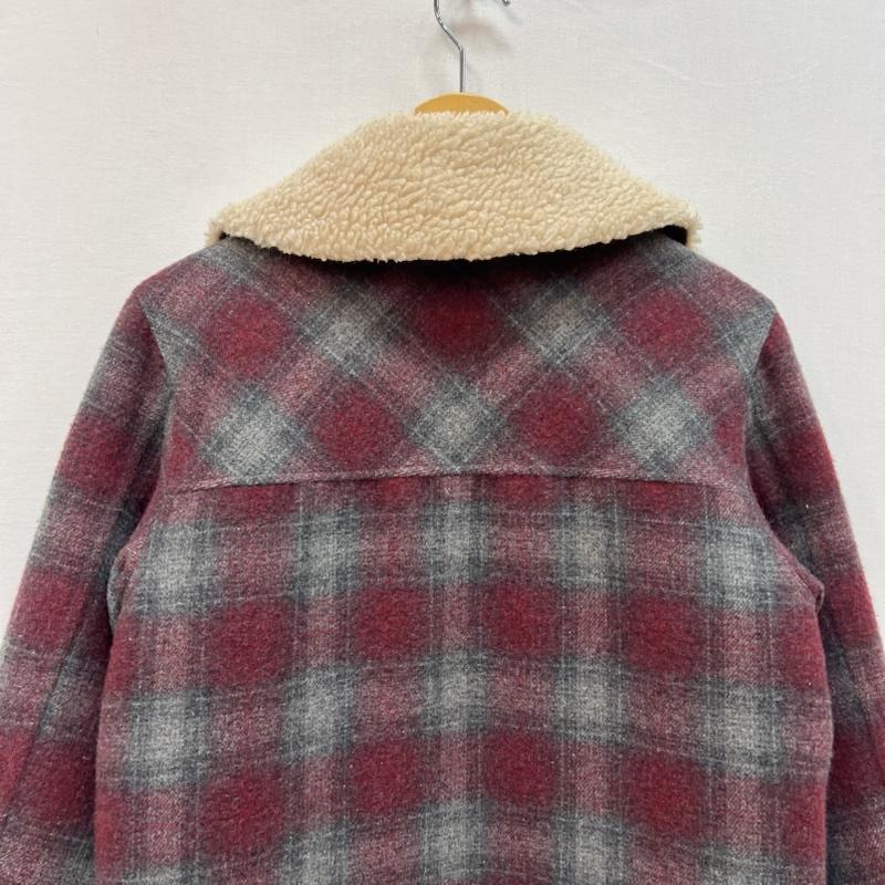 ルーカー バイ ネイバーフッド LUKER BY NEIGHBORHOOD ジャケット、上着 ジャンパー、ブルゾン オンブレチェック 襟ボア ウールジャケット S 赤 / レッド / red メンズ USED 古着 中古 50166490