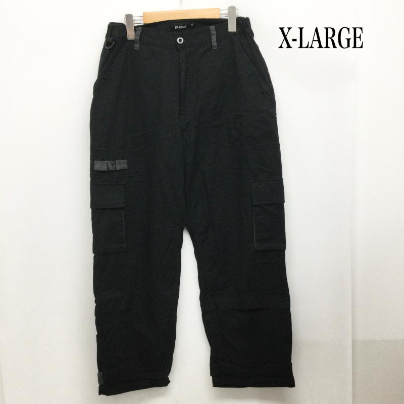 エクストララージ XLARGE パンツ ワークパンツ、ペインターパンツ ADJUSTABLE WORK PANT コットン 101213031020 32インチ 無地 黒 / ブラック / black メンズ USED 古着 中古 50166492