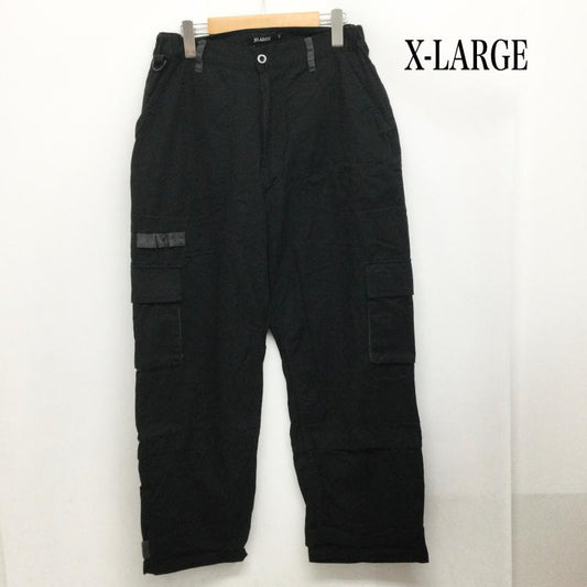 エクストララージ XLARGE パンツ ワークパンツ、ペインターパンツ ADJUSTABLE WORK PANT コットン 101213031020 32インチ 無地 黒 / ブラック / black メンズ USED 古着 中古 50166492