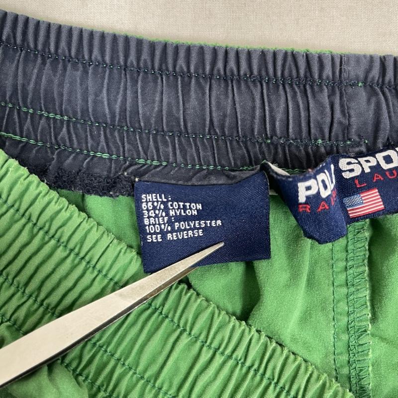 ポロスポーツラルフローレン POLOSPORT パンツ ショートパンツ ポニー刺繍 スイムショーツ ショートパンツ L 緑 / グリーン / green メンズ USED 古着 中古 50166495