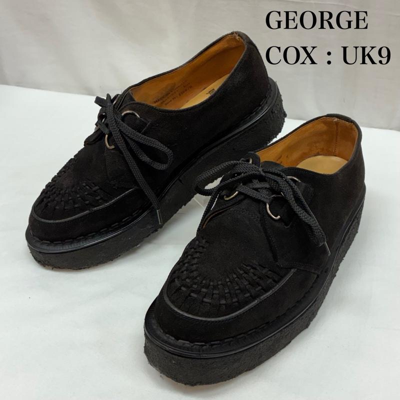 ジョージコックス GEORGE COX ブーツ ショートブーツ イングランド製 3588 SKIPTON スキップトン ラバーソール クリーパーズ スエード UK：9 メンズ USED 古着 中古 50166496