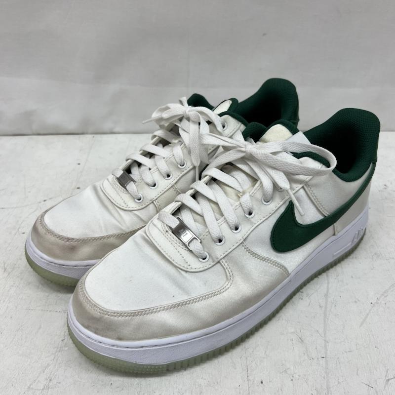 ナイキ NIKE スニーカー スニーカー WMNS AIR FORCE 1  07 ESS SNKR  SATIN GREEN  DX6541-101 29.0cm 白 / ホワイト / white X 緑 / グリーン / green メンズ USED 古着 中古 50166499