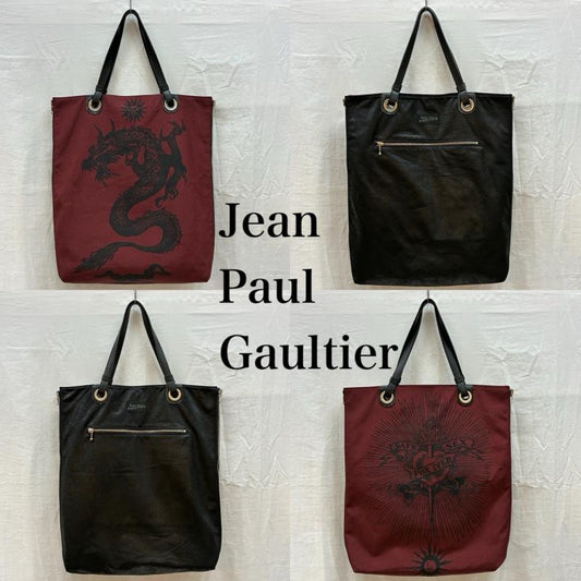 ジャンポールゴルチエ Jean Paul Gaultier トートバッグ トートバッグ ドラゴン タトゥー グラフィック サイドジップ 2WAY リバーシブル トートバッグ アーカイブ - メンズ USED 古着 中古 50166502