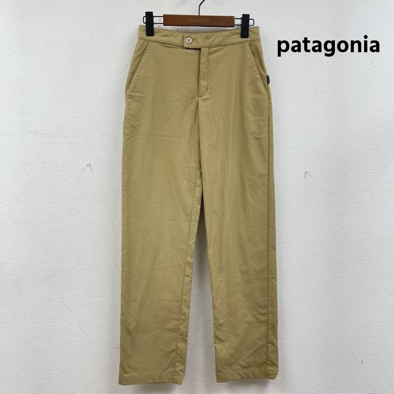パタゴニア patagonia パンツ ワークパンツ、ペインターパンツ ストレート ジップフライ カジュアル パンツ 2 キャメル / キャメル / レディース USED 古着 中古 50166506