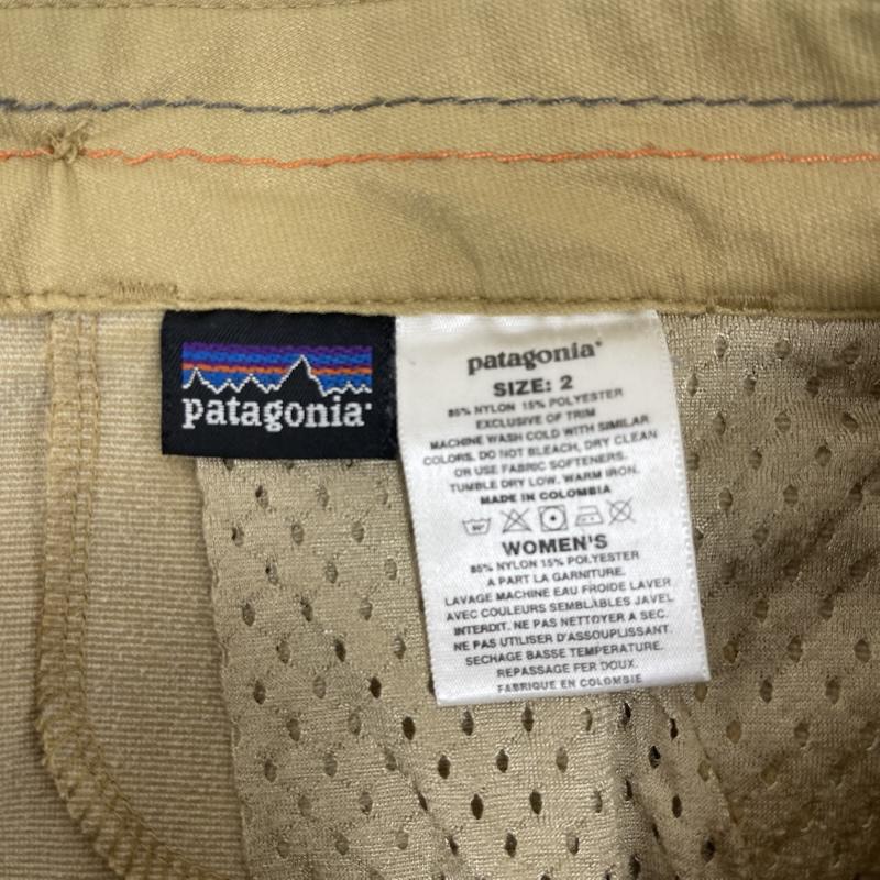 パタゴニア patagonia パンツ ワークパンツ、ペインターパンツ ストレート ジップフライ カジュアル パンツ 2 キャメル / キャメル / レディース USED 古着 中古 50166506