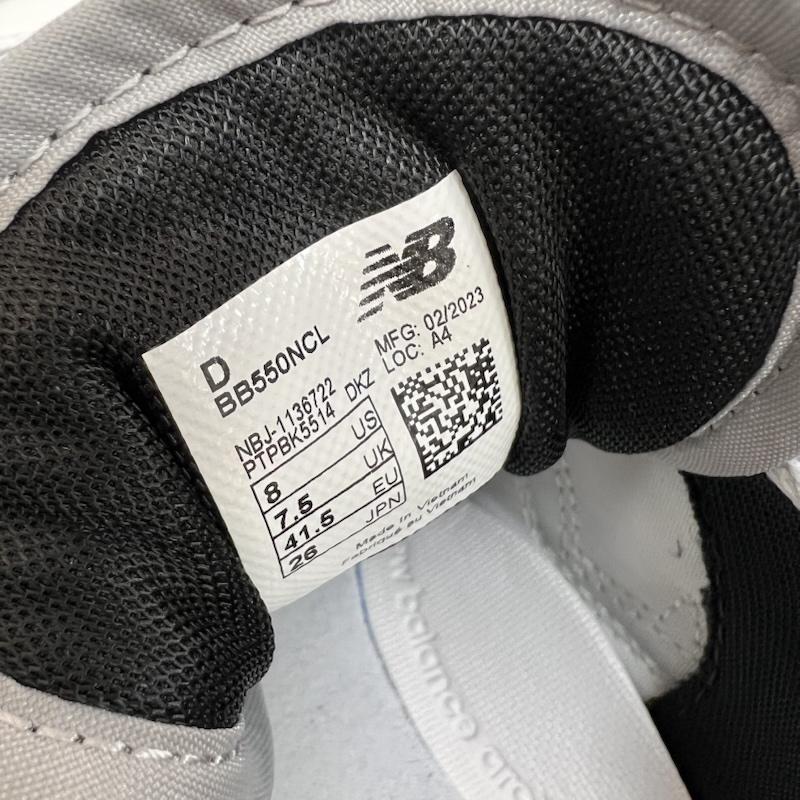 ニューバランス New Balance スニーカー スニーカー BB550NCL ローカットスニーカー 26.0cm 白 / ホワイト / white メンズ USED 古着 中古 50166510