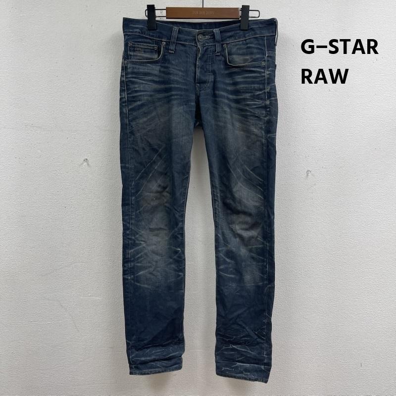 ジースターロゥ G-STAR RAW パンツ デニム、ジーンズ 3301 LOW TAPERED ボタンフライ デニム パンツ 29インチ インディゴ / インディゴ / Indigo メンズ USED 古着 中古 50166511