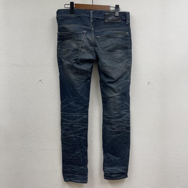 ジースターロゥ G-STAR RAW パンツ デニム、ジーンズ 3301 LOW TAPERED ボタンフライ デニム パンツ 29インチ インディゴ / インディゴ / Indigo メンズ USED 古着 中古 50166511