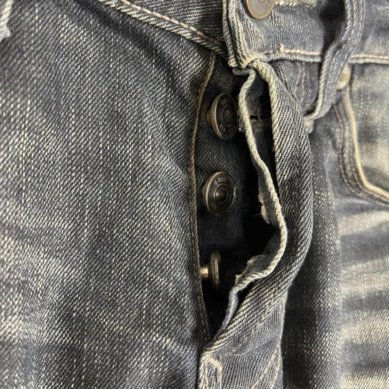 ジースターロゥ G-STAR RAW パンツ デニム、ジーンズ 3301 LOW TAPERED ボタンフライ デニム パンツ 29インチ インディゴ / インディゴ / Indigo メンズ USED 古着 中古 50166511