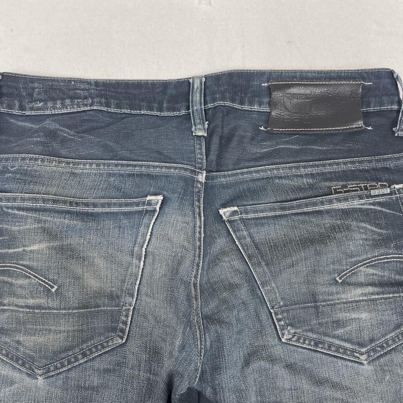 ジースターロゥ G-STAR RAW パンツ デニム、ジーンズ 3301 LOW TAPERED ボタンフライ デニム パンツ 29インチ インディゴ / インディゴ / Indigo メンズ USED 古着 中古 50166511