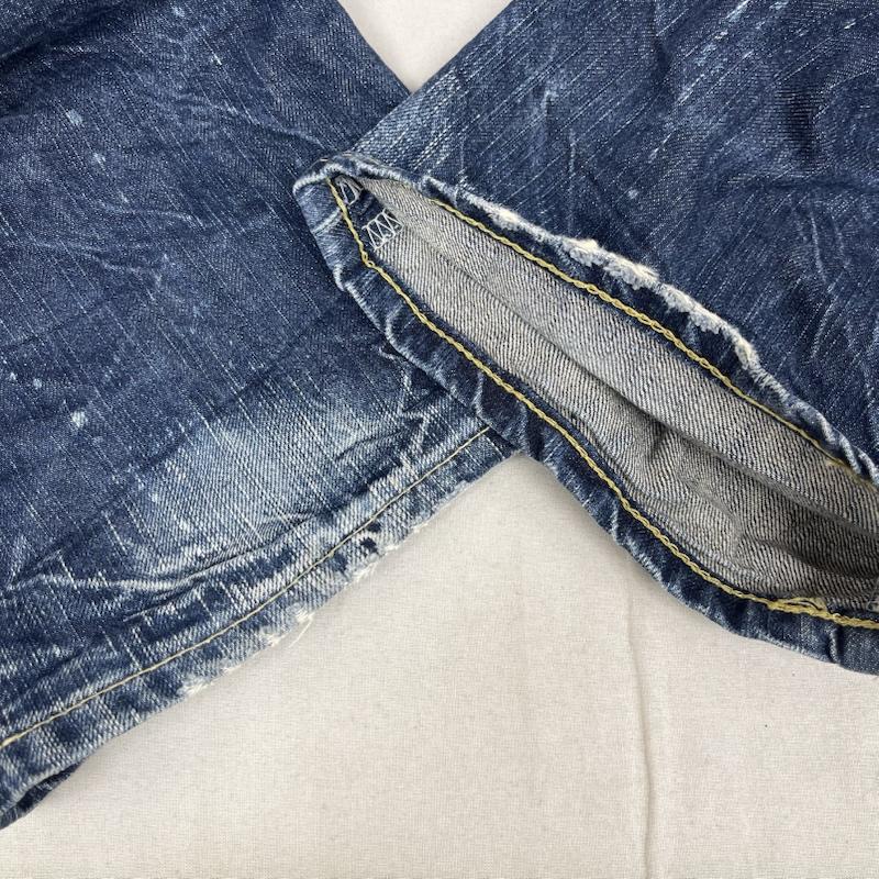 エドウィン EDWIN パンツ デニム、ジーンズ 00s 503RV ヴィンテージ加工 ダメージ ストレート デニム パンツ 30インチ インディゴ / インディゴ / Indigo メンズ USED 古着 中古 50166514