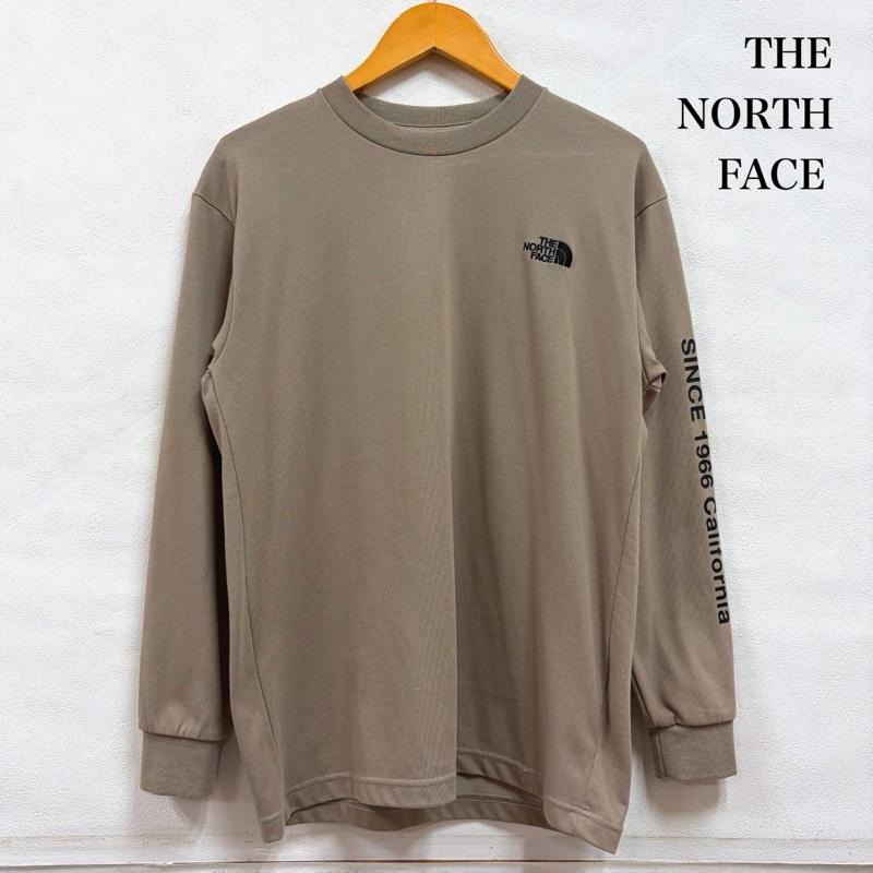 ザノースフェイス THE NORTH FACE Tシャツ 長袖 長袖 ロゴ プリント Tシャツ ロンT NT82230A S ロゴ、文字 X プリント X 刺繍 ベージュ / ベージュ / beige X 黒 / ブラック / black メンズ USED 古着 中古 50166515