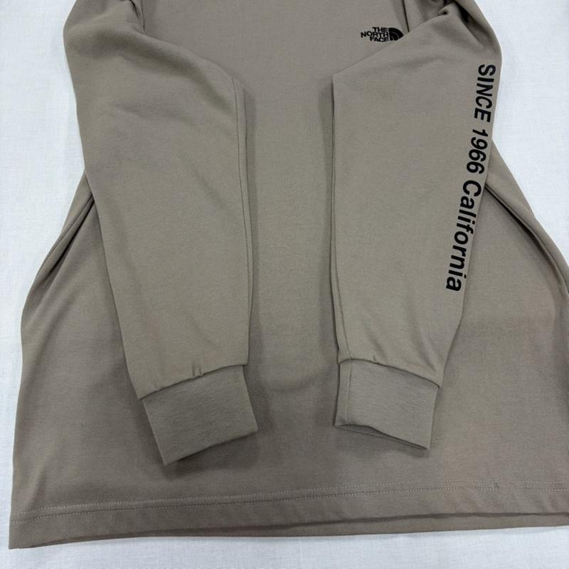 ザノースフェイス THE NORTH FACE Tシャツ 長袖 長袖 ロゴ プリント Tシャツ ロンT NT82230A S ロゴ、文字 X プリント X 刺繍 ベージュ / ベージュ / beige X 黒 / ブラック / black メンズ USED 古着 中古 50166515