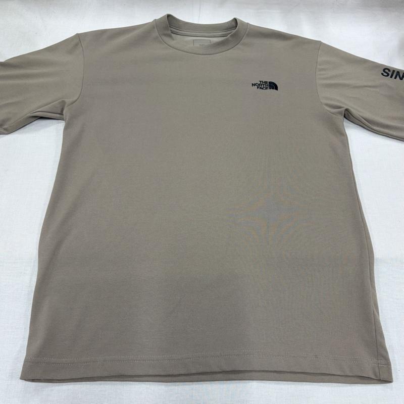 ザノースフェイス THE NORTH FACE Tシャツ 長袖 長袖 ロゴ プリント Tシャツ ロンT NT82230A S ロゴ、文字 X プリント X 刺繍 ベージュ / ベージュ / beige X 黒 / ブラック / black メンズ USED 古着 中古 50166515