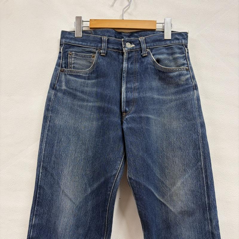ボウアンドアローズ BOW&ARROWS パンツ デニム、ジーンズ ストレート デニム ボタンフライ インディゴ アメカジ フェード 赤耳 セルビッチ ヒゲ ハチノス チェーンステッチ 30インチ ダメージ加工 インディゴ / インディゴ / Indigo メンズ USED 古着 中古 50166524