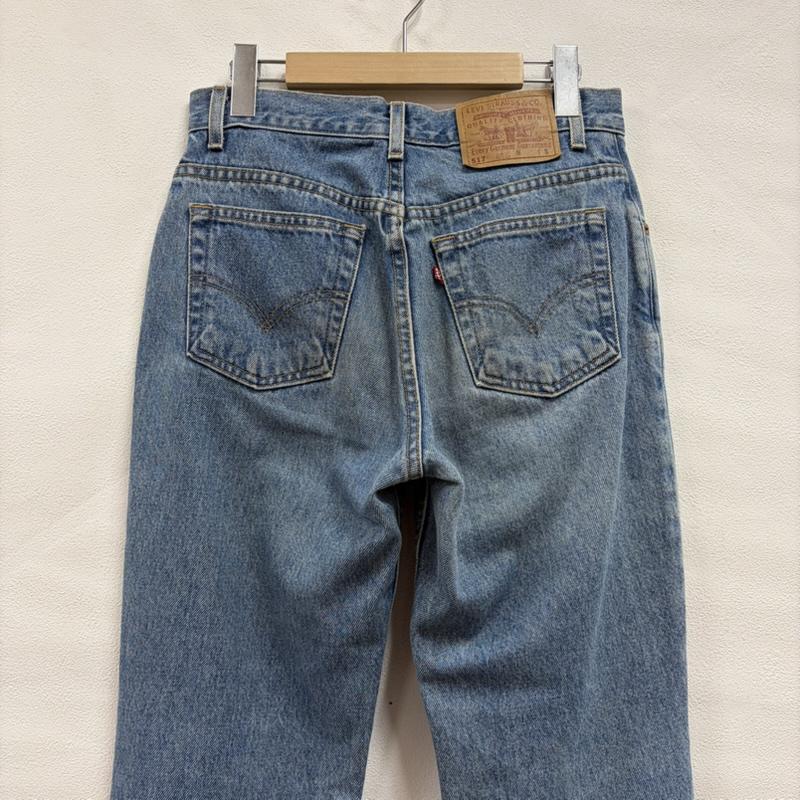 リーバイス Levi s パンツ デニム、ジーンズ 90s 517 ブーツカットフレア デニム ヴィンテージ ジッパーフライ メキシコ製 ユニセックス 7JR S Y2K S 無地 青 / ブルー / blue メンズ USED 古着 中古 50166531
