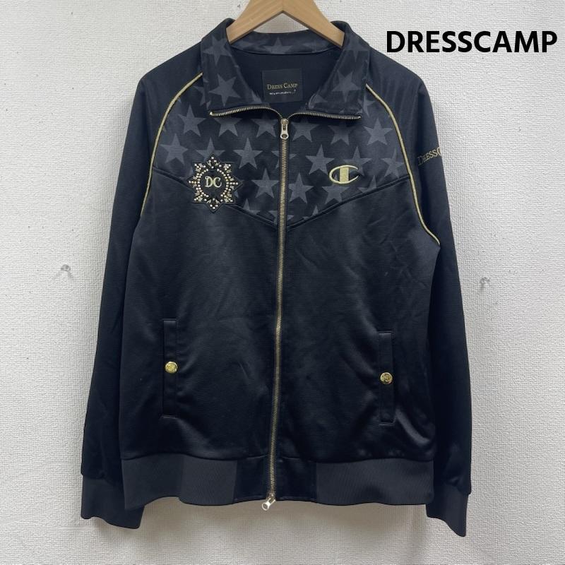 ドレスキャンプ DRESSCAMP ジャケット、上着 ジャンパー、ブルゾン Championコラボ 刺繍ロゴ スター 星 トラック ジャケット ジャージ XL 黒 / ブラック / black メンズ USED 古着 中古 50166534