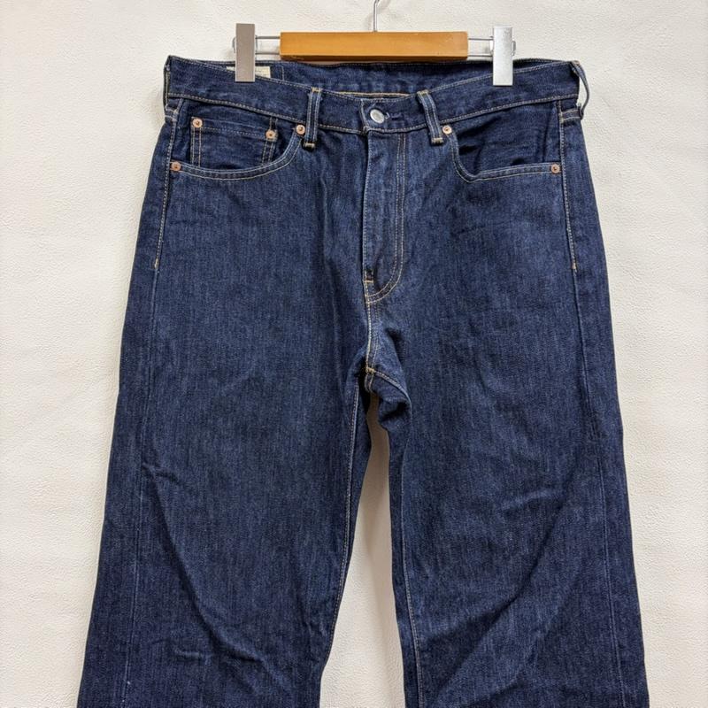 リーバイス Levi s パンツ デニム、ジーンズ 505 USA製 BIGE ストレート デニム ワンウォッシュ PREMIUM レザーパッチ W33 L34 33インチ 無地 X ロゴ、文字 インディゴ / インディゴ / Indigo メンズ USED 古着 中古 50166535