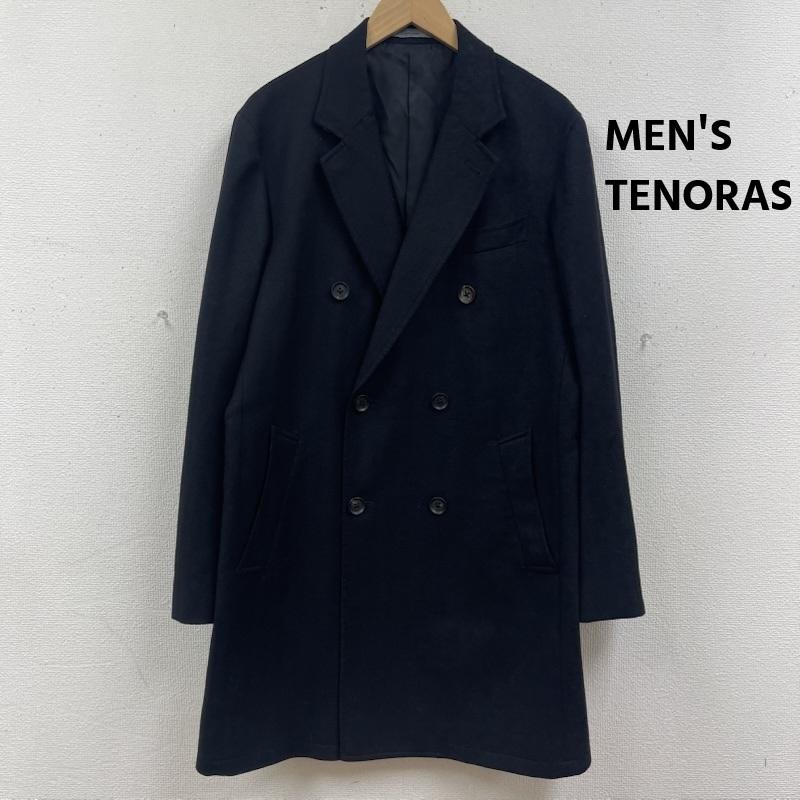 メンズティノラス MEN STENORAS コート コート一般 ダブルブレスト チェスター コート ロングコート tw-4503 L 黒 / ブラック / black メンズ USED 古着 中古 50166536