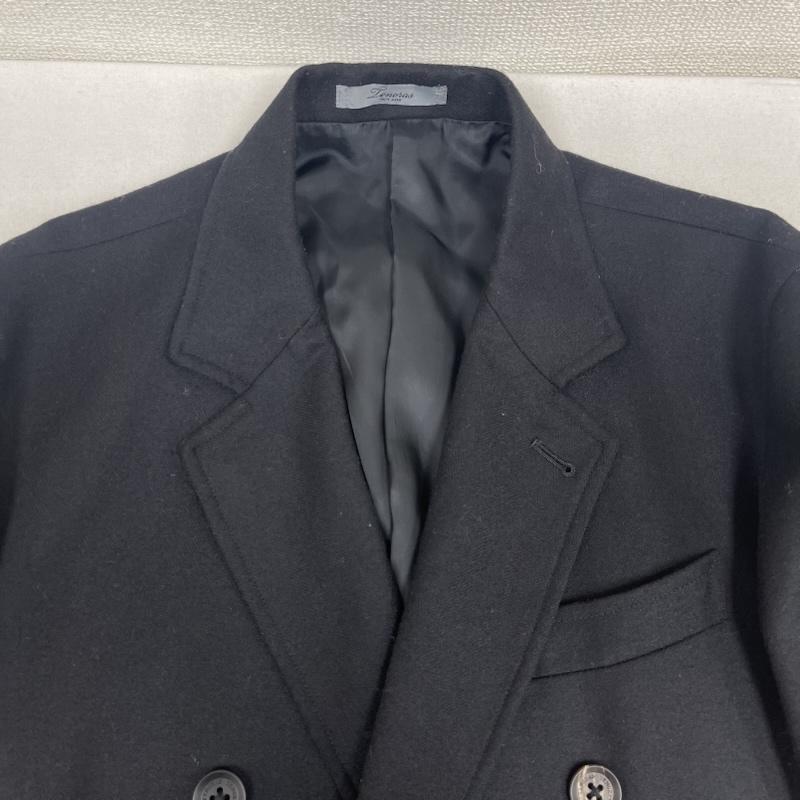 メンズティノラス MEN STENORAS コート コート一般 ダブルブレスト チェスター コート ロングコート tw-4503 L 黒 / ブラック / black メンズ USED 古着 中古 50166536