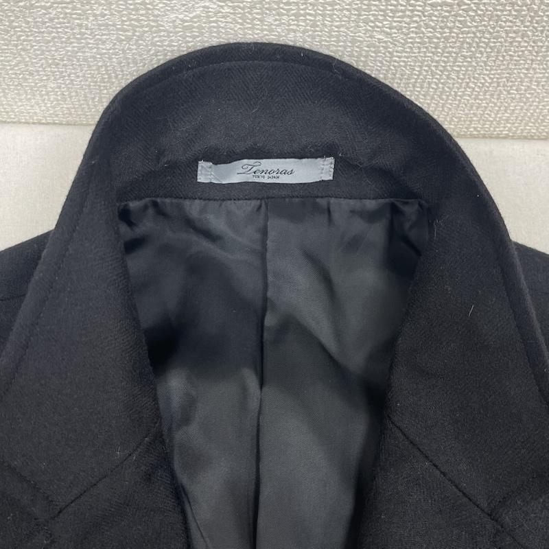 メンズティノラス MEN STENORAS コート コート一般 ダブルブレスト チェスター コート ロングコート tw-4503 L 黒 / ブラック / black メンズ USED 古着 中古 50166536