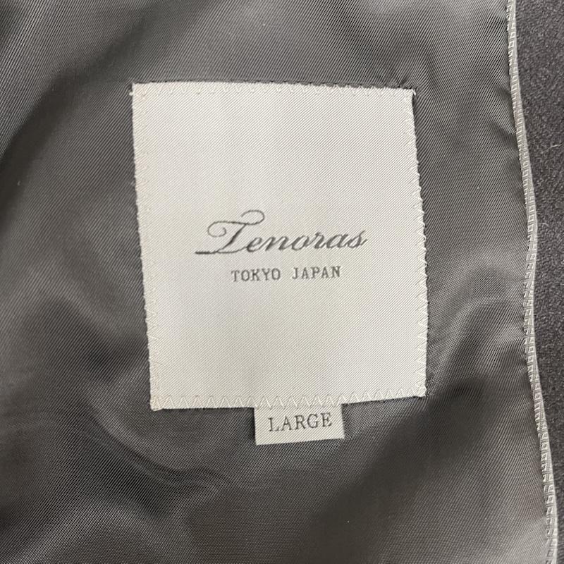メンズティノラス MEN STENORAS コート コート一般 ダブルブレスト チェスター コート ロングコート tw-4503 L 黒 / ブラック / black メンズ USED 古着 中古 50166536