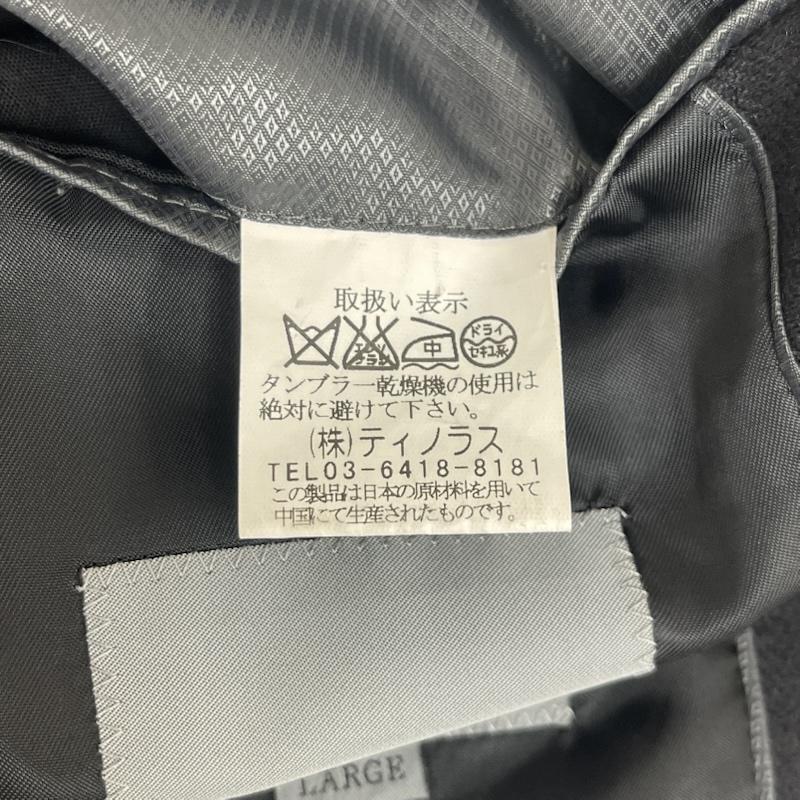 メンズティノラス MEN STENORAS コート コート一般 ダブルブレスト チェスター コート ロングコート tw-4503 L 黒 / ブラック / black メンズ USED 古着 中古 50166536