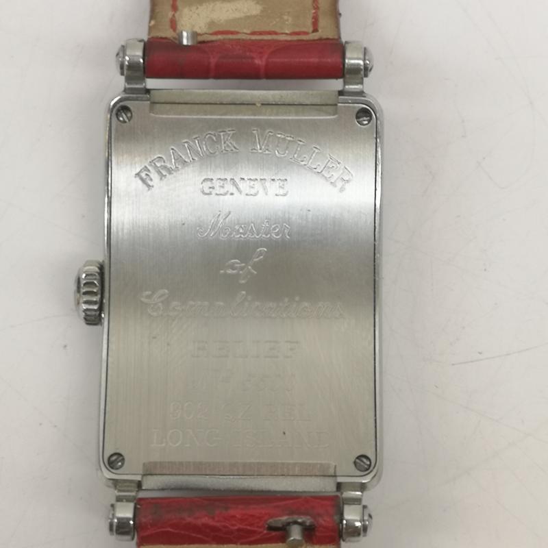 フランク・ミュラー FRANCK MULLER 腕時計 アナログ（クォーツ式） LONG ISLAND ロングアイランド 902 QZ RELIEF アナログ 腕時計 - 銀 / シルバー / silver color X 赤 / レッド / red レディース USED 古着 中古 50166539