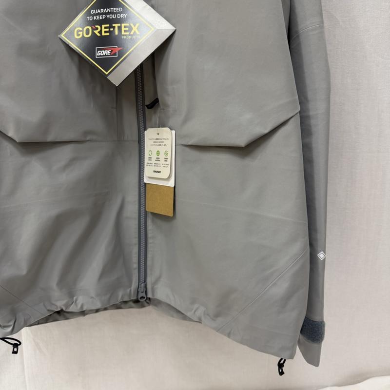 ザノースフェイス THE NORTH FACE ジャケット、上着 ジャンパー、ブルゾン NS62001Powder Guide Jacket GTX ゴアテックス メルトグレイ(MG) M 下げ札付き M ロゴ、文字 灰 / グレー / gray メンズ USED 古着 中古 50166540