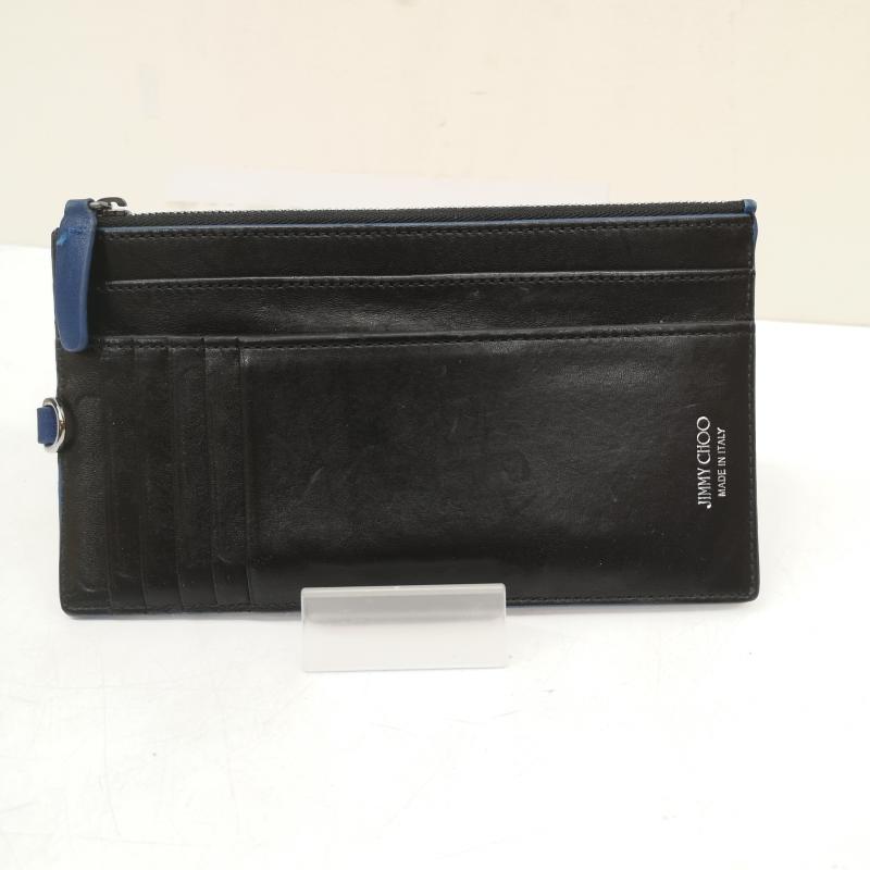 ジミーチュウ JIMMY CHOO 財布 長財布 フラグメントケース スター スタッズ 長財布 - 青 / ブルー / blue メンズ USED 古着 中古 50166545