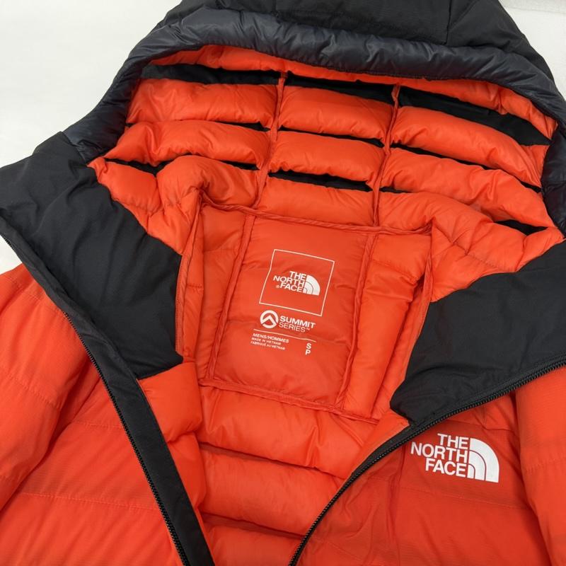 ザノースフェイス THE NORTH FACE ジャケット、上着 ダウンジャケット ND52022 SUMMIT SERIES L3 50/50 Down Hoodie orange×black S S ロゴ、文字 橙 / オレンジ / orange X 黒 / ブラック / black メンズ USED 古着 中古 50166547