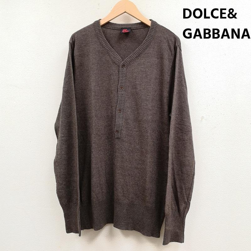 ドルチェアンドガッバーナ DOLCE&GABBANA カーディガン 長袖 イタリア製 自動車 整備 工場 モーター ガレージ ニット セーター カーディガン 50 茶 / ブラウン / brown メンズ USED 古着 中古 50166554