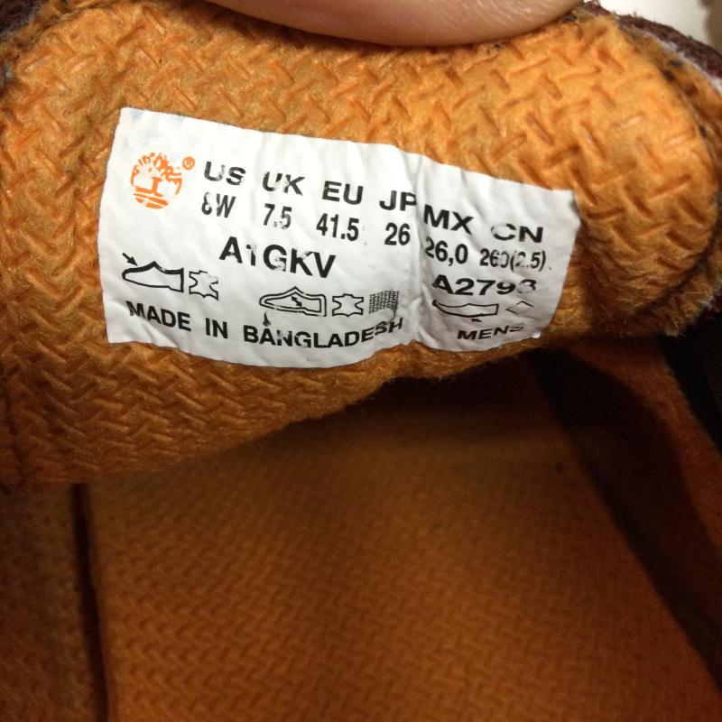 ティンバーランド Timberland ブーツ ショートブーツ Timberland A2798 本革WPブーツ 26.0cm 茶 / ブラウン / brown メンズ USED 古着 中古 50166555