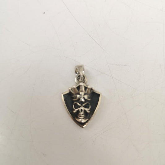 古着 USED アクセサリー ネックレス、ペンダント クロス クラウン スカル エスカッシャン 盾型 シルバー925 ペンダント トップ - 銀 / シルバー / silver color メンズ USED 古着 中古 50166556