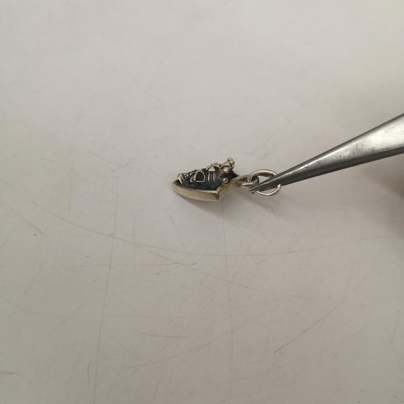 古着 USED アクセサリー ネックレス、ペンダント クロス クラウン スカル エスカッシャン 盾型 シルバー925 ペンダント トップ - 銀 / シルバー / silver color メンズ USED 古着 中古 50166556