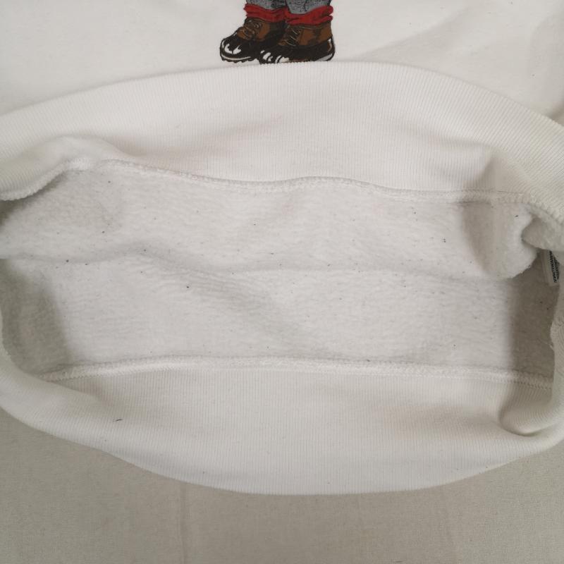 ポロラルフローレン POLO RALPH LAUREN トレーナー 長袖 熊 ポロベア 裏起毛 ビッグロゴ クルーネック スウェット トレーナー S 白 / ホワイト / white メンズ USED 古着 中古 50166557