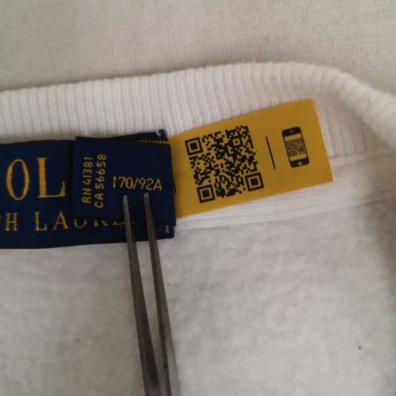 ポロラルフローレン POLO RALPH LAUREN トレーナー 長袖 熊 ポロベア 裏起毛 ビッグロゴ クルーネック スウェット トレーナー S 白 / ホワイト / white メンズ USED 古着 中古 50166557